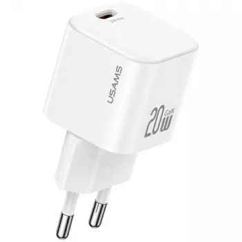 Laturi usams USA001627 20W 1×USB-C USB-C-kaapelilla — pikalaturi puhelimille ja tableteille