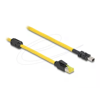 Verkkokaapeli DeLOCK 81250 musta keltainen 1 m Cat6