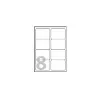 Avery - osoitetarrat - valkoinen - 99,1 x 67,7 mm - 800 tarraa (100 arkkia x 8) (L7165-100)