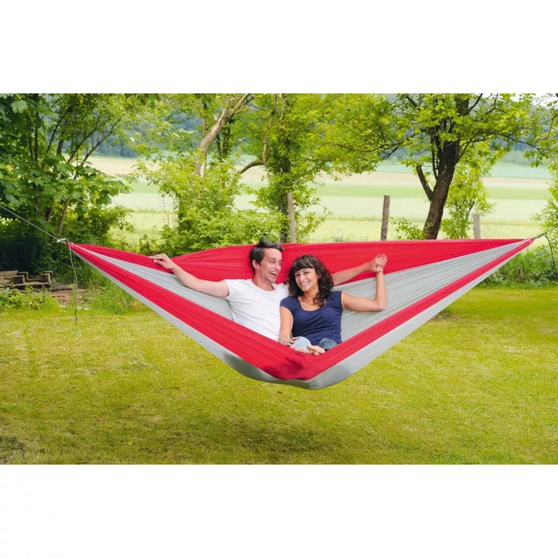 Amazonas Silk Traveller XXL AZ-1030190 retkeilyriippumatto, harmaa/punainen