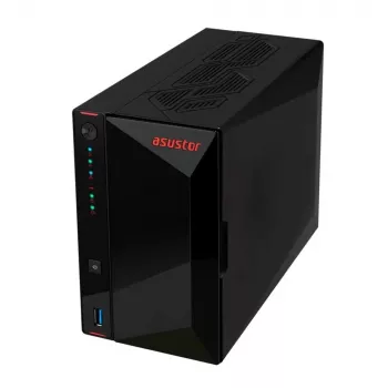 Asustor AS5402T NAS/tallennuspalvelin Intel® Celeron® N5105 4 GB DDR4 0 TB ADM musta