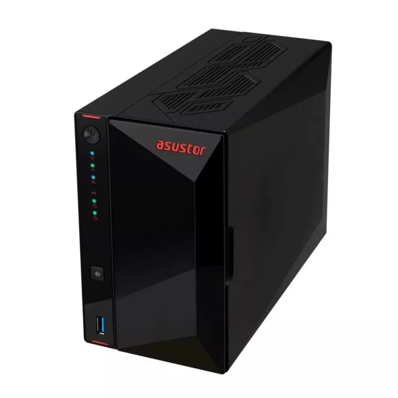 Asustor AS5402T NAS/tallennuspalvelin Intel® Celeron® N5105 4 GB DDR4 0 TB ADM musta