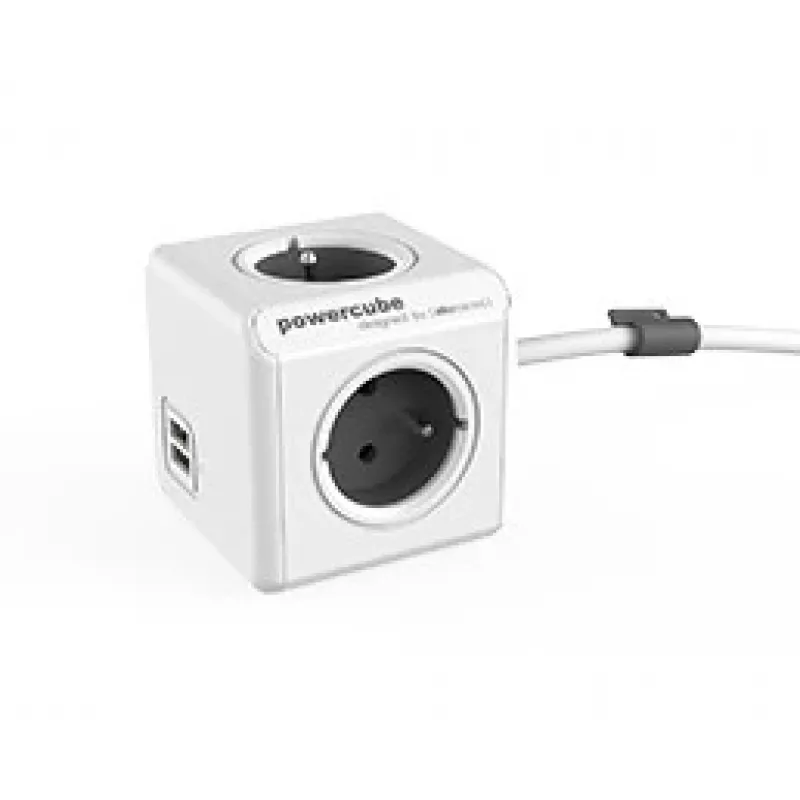 PowerCube USB Extended 3m 2404 harmaa