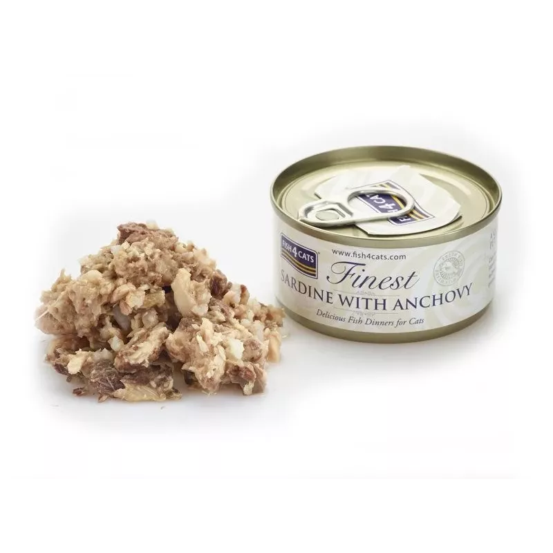 FISH4CATS sardiini ja anjovis - märkäruoka kissoille - 70g