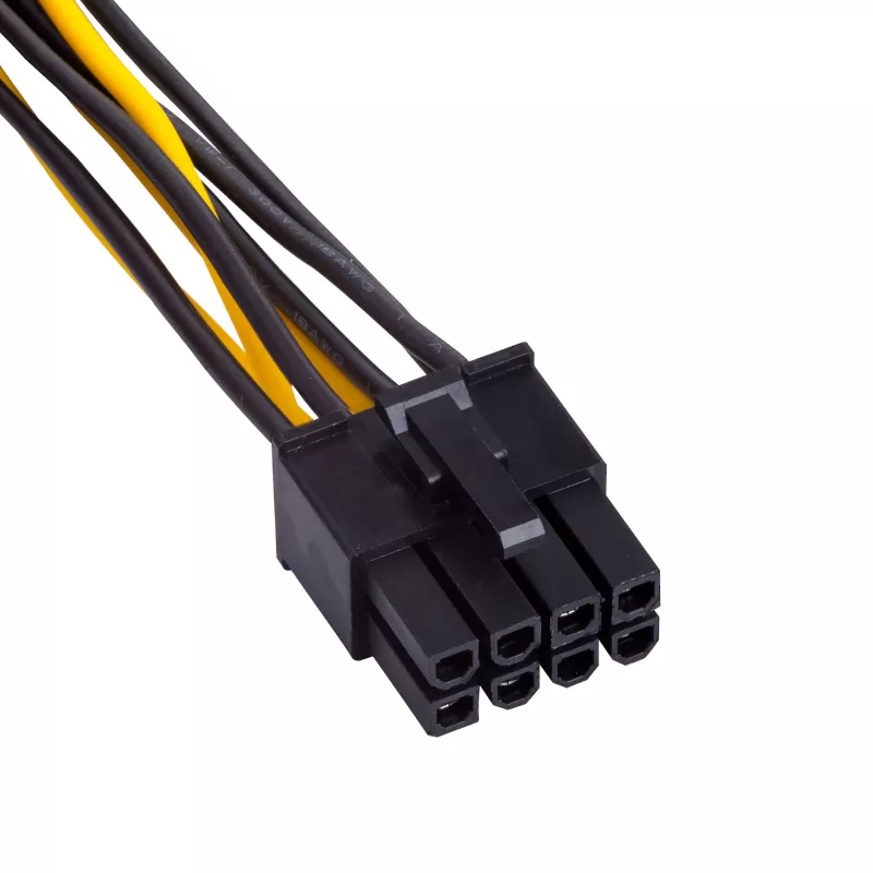 Akyga AK-CA-29 virtasovitin: 2 Molex PCIe 8-pin, 15 cm