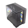 Silentware View A-RGB musta PC-kotelo VIEWmusta — Mid Tower -kotelo A-RGB-valaistuksella