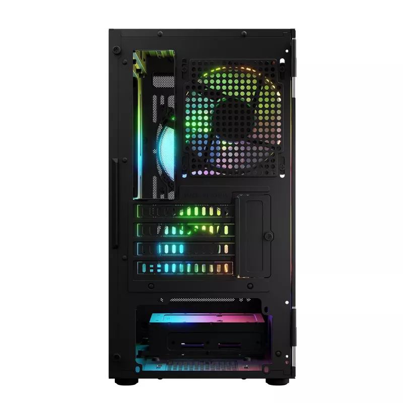 Tietokonekotelo Logic Concept Portos Mini ARGB Micro ATX musta
