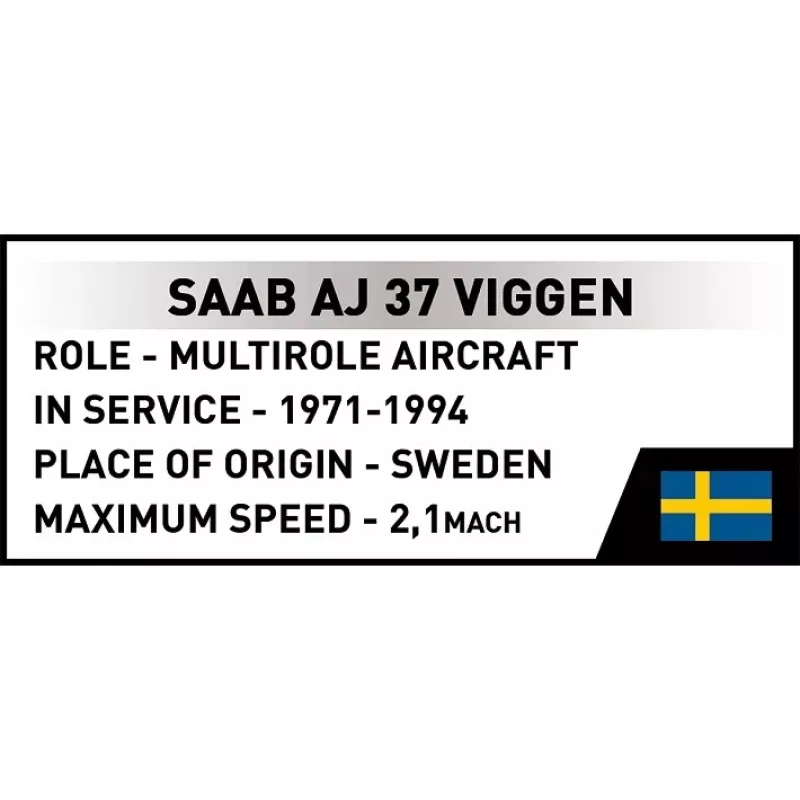 Cobi Blocks Saab AJ 37 Viggen 881 kpl rakennussarja