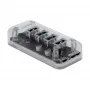 USB-keskitin DeLOCK 64087 läpinäkyvä