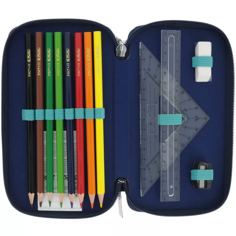 Herlitz TriCase Deep Ocean 31 kpl sininen polyesteri 190x70x115 mm