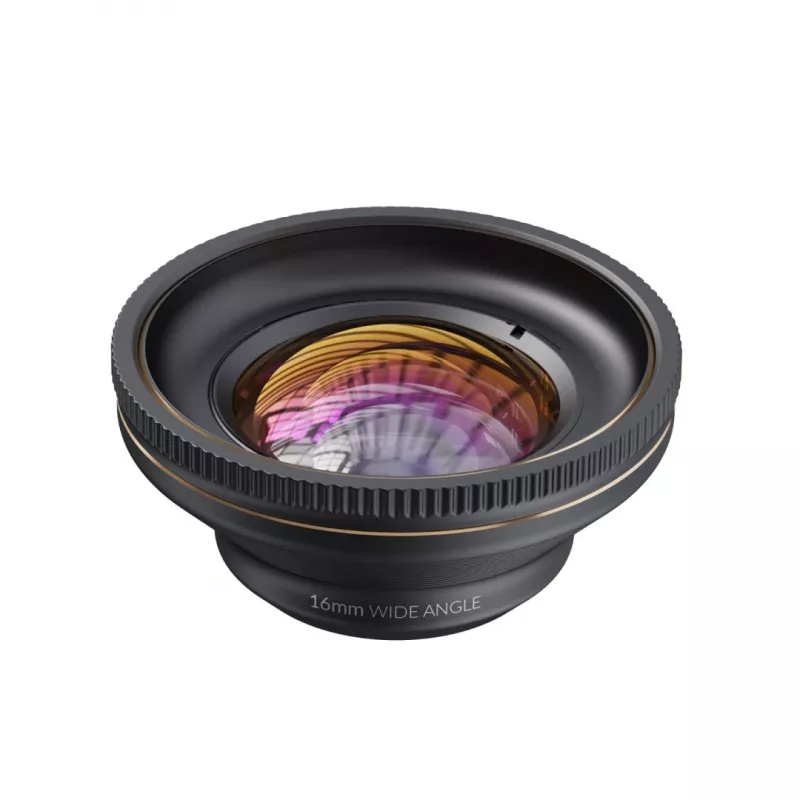 Kameraobjektiivi ShiftCam LU-WD-016-23-EF laajakulmaobjektiivi 16 mm musta kulta