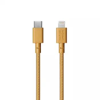USB-A-Lightning-kaapeli Native Union Night kaapeli — 3 m, keltainen