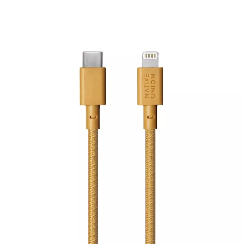 Native Union Night Cable USB-C–Lightning-kaapeli, 3 m, Kraft (NCABLE-CL-KFT-NP)