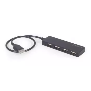 USB 2.0 -keskitin Gembird UHB-U2P4-06 — 4 porttia, kompakti USB-laajennus