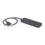 USB 2.0 -keskitin Gembird UHB-U2P4-06 — 4 porttia, kompakti USB-laajennus