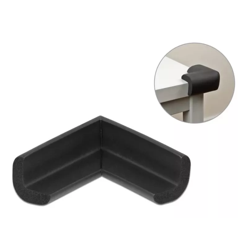 Vaahtomuovinen reunasuoja DeLOCK 18397 56 x 56 x 22 mm musta