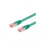 Wentronic Goobay CAT 6a patch-kaapeli, S/FTP (PiMF), vihreä, 2 m - LSZH halogeeniton, kupari (93742)