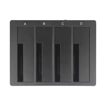 DeLOCK USB Type-C -telakointiasema 4 x SATA HDD / SSD - HDD-telakointiasema paikat: 4 - 2.5 / 3.5 jaettu (6,4 cm/8,9 cm jaettu