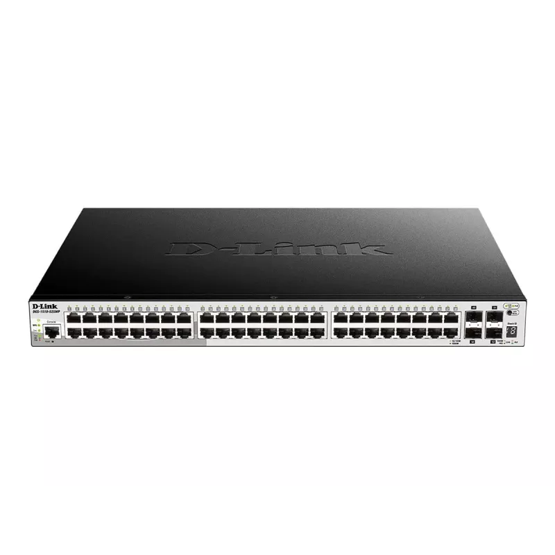 D-Link 52-porttinen Gigabit Stackable POE Smart Managed -kytkin sisältäen 4 x 10G SFP+