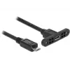 USB-kaapeli DeLOCK 85245 USB 2.0 0,25 m Micro-USB B musta
