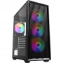 Sharkoon VK4 Rainbow ATX tietokonekotelo, musta