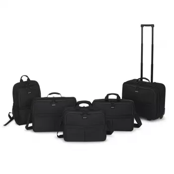 Reppu DICOTA D31696 musta polyeteenitereftalaatti (PET)