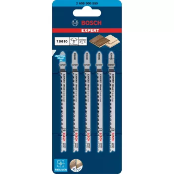 Bosch Wood 2-puolisesti puhdas pistosahanterä hiiliteräs (HCS) 5 kpl