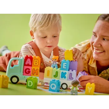 Rakennuslelu LEGO DUPLO 10421 ABC-rekka, 36 osaa, 2 minihahmoa, yli 2-vuotiaille, mitat 110 × 140 × 70 mm