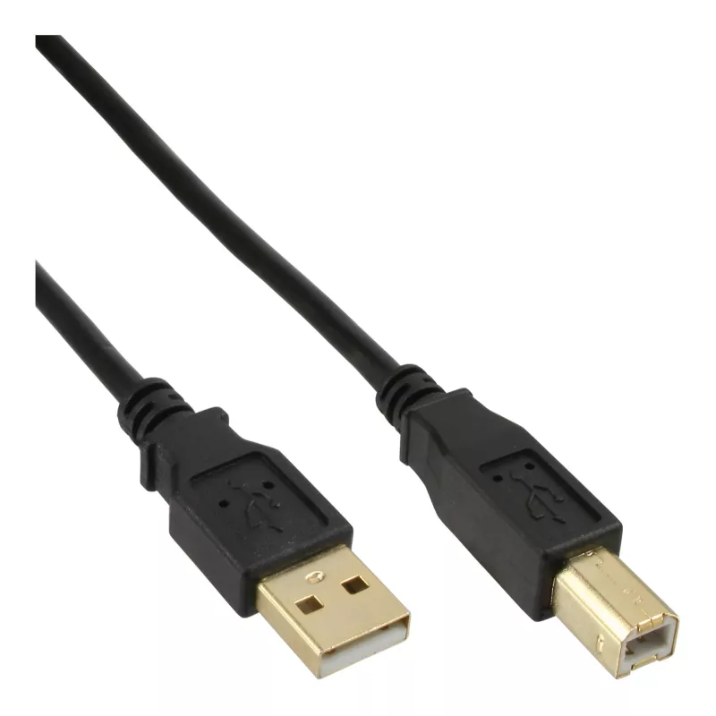 Microconnect USBAB5G USB-kaapeli USB 2.0 5 m USB A USB B musta