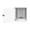 DIGITUS Compact Series DN-19 12-U-S-1 - seinäkaappi - vaaleanharmaa, RAL 7035 - 12U - 48,3 cm (19) (DN-19 12-U-S-1)