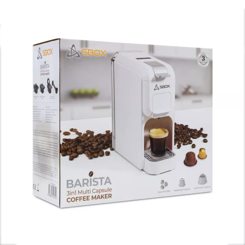 Kahvinkeitin SBOX 1.5L CM-719 Barista valkoinen