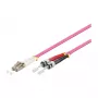 Patchkaapeli LWL Duplex OM4 (Multimode, 50/125) LC/ST, LSZH, käännettävä polariteetti, 0,5m, Good Connections®
