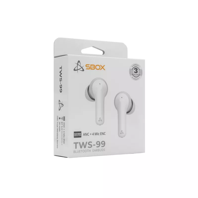Kuulokkeet SBOX EB-TWS99 valkoinen