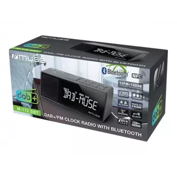 Muse M-172 DBT kannettava DAB+/FM RDS -radio, musta
