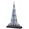 CubicFun L133H 3D-palapeli Burj Khalifa (Light), 136 palaa, LED-valaistu