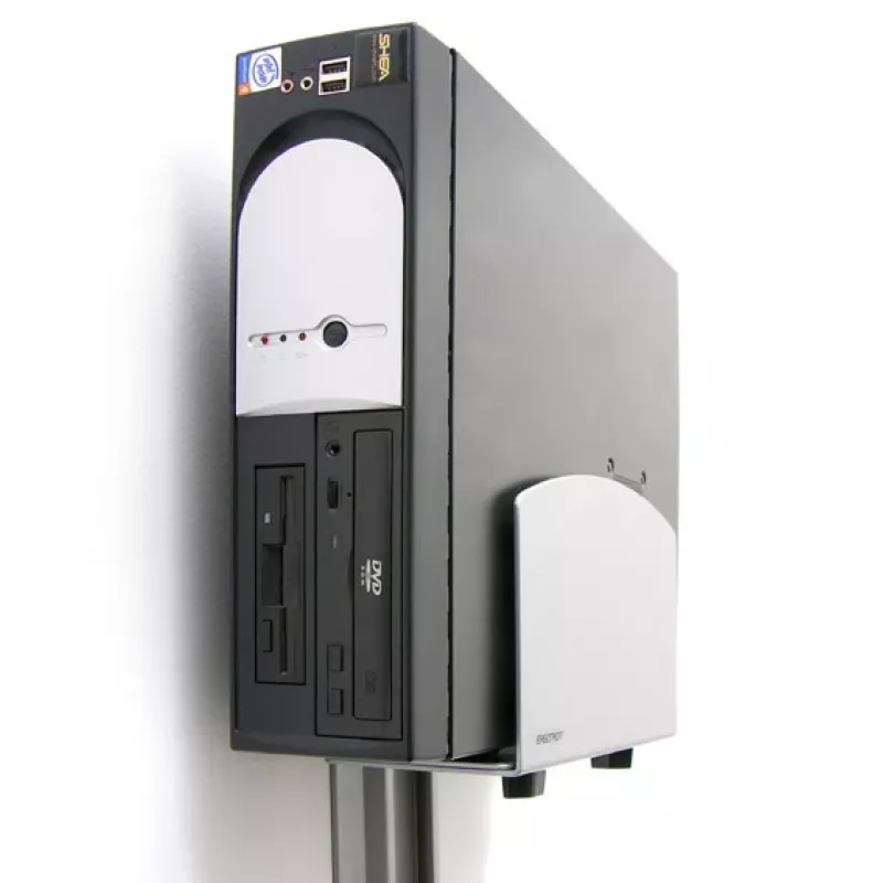 Ergotron pystysuora yleis-CPU-teline - teline järjestelmäyksikölle - hopea (97-468-202)