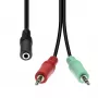 Audiokaapeli ProXtend 4-Pin 2×3-Pin M4F2XM3-004, 0,5 m, 0,02 kg