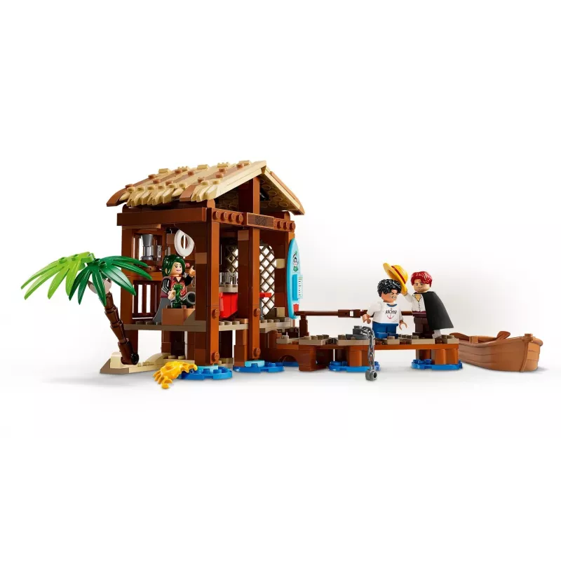 LEGO rakennussarja One Piece 75636 tuulimyläkylän mökki, 299 osaa, 3 minifiguuria, 8+ vuotta