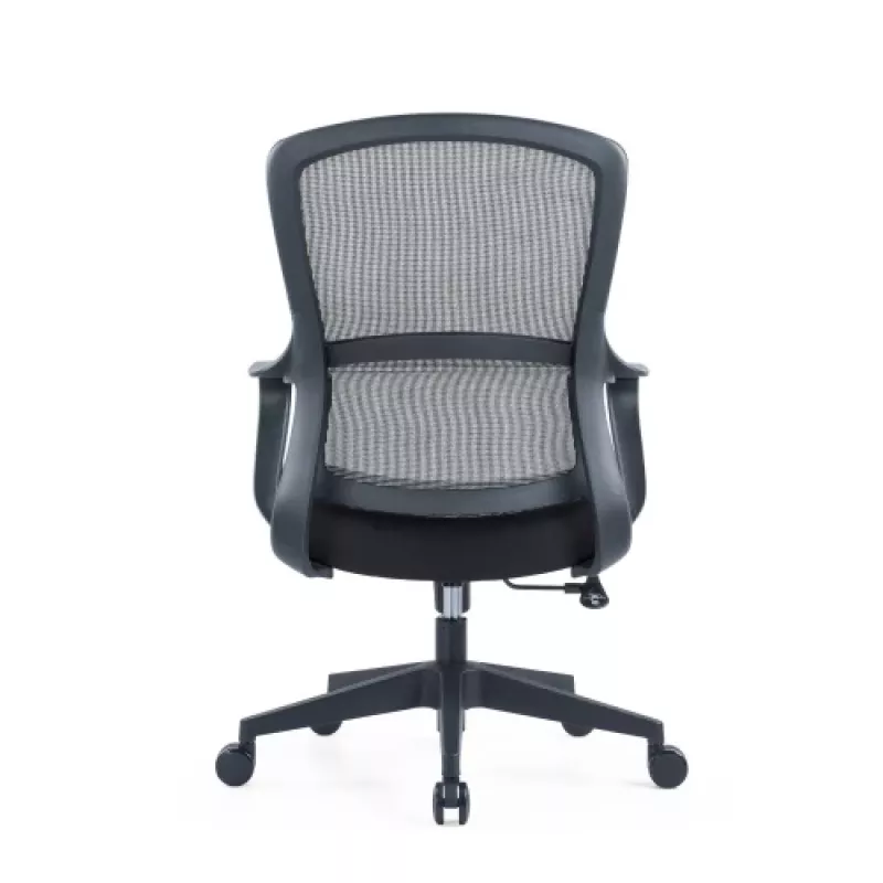 Up Up Darwin ergonominen toimistotuoli musta, musta kangas + harmaa verkko