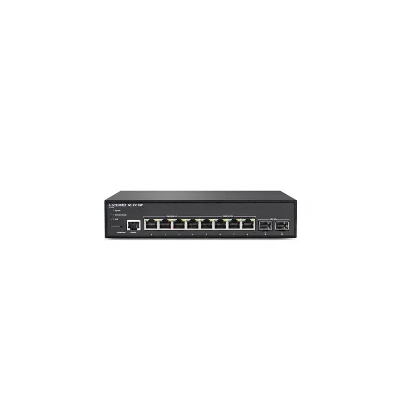 LANCOM GS-3510XP hallittava L2 2.5G Ethernet (100/1000/2500) Power over Ethernet (PoE) 1U musta