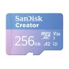 SanDisk Creator MicroSD-muistikortti 256 GB, suuret siirtonopeudet jopa 190 MB/s