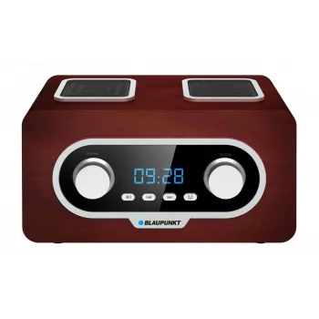 Kannettava radio BLAUPUNKT PP5.2BR — FM-taskuradio, 60 aseman muisti, USB/MP3, AUX, ladattava akku 1000 mAh, 3 W RMS, pronssi