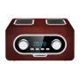 Kannettava radio BLAUPUNKT PP5.2BR — FM-taskuradio, 60 aseman muisti, USB/MP3, AUX, ladattava akku 1000 mAh, 3 W RMS, pronssi