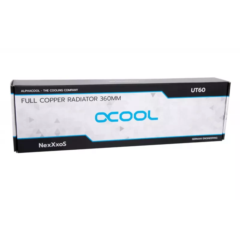 Alphacool NexXxoS UT60 14390 täyskupari Dual-Flow-jäähdytin, 360 mm, musta