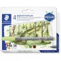 Staedtler pigment brush pen 371 kuitukynä keltainen 1 kpl