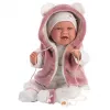 Llorens 74070 Mimi nauruva vauvanukke äänellä, 42 cm