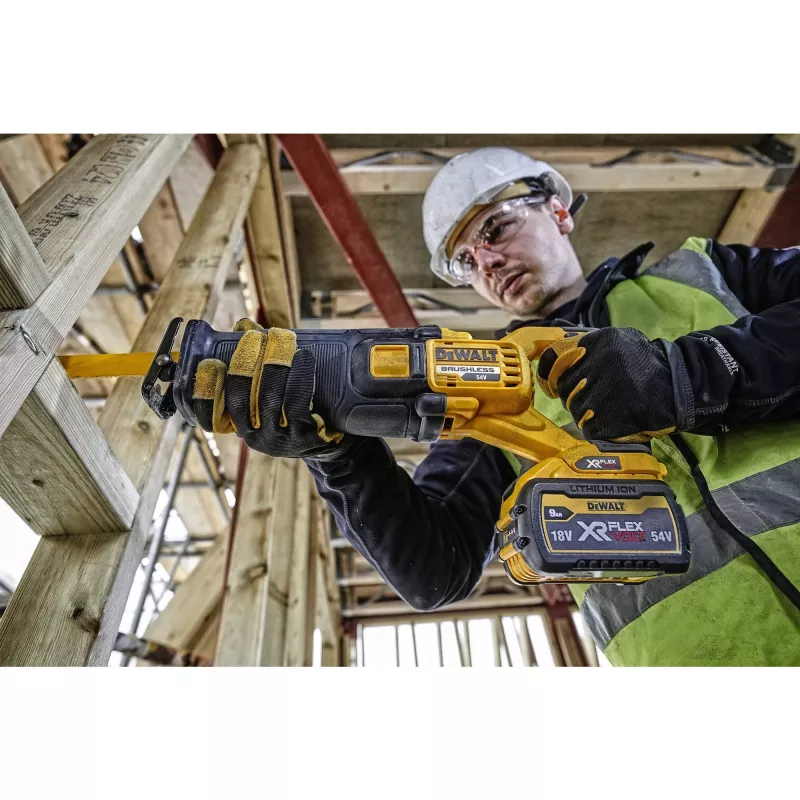 DEWALT DCS389NT -puukkosaha FlexVolt 54V TSTAK musta, keltainen