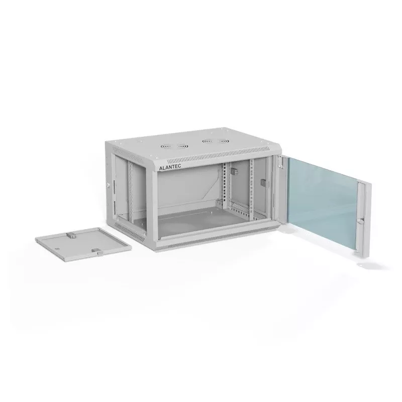 ALANTEC verkkokaappi 19 6HE 600x450, harmaa litteä pakkaus