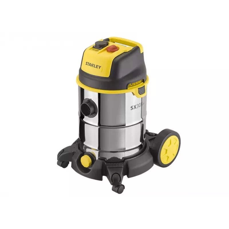 STANLEY SXVC30XTDE märkä- ja kuivaimuri, 30 l, 1600 W, ruostumaton teräs, musta/keltainen