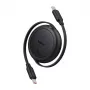 Baseus Free2Pull Mini USB-C - USB-C USB-kaapeli, 60 W, 1 m, (musta)